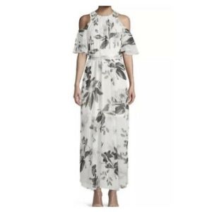 Calvin Klein New cold shoulder floral maxi dress